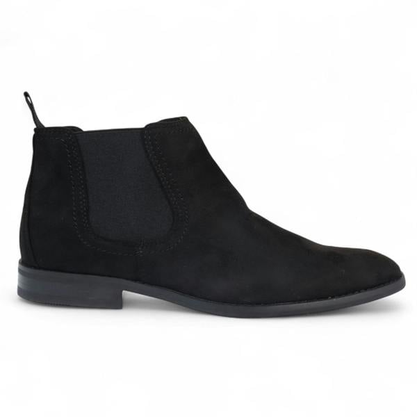 Dolcetto Men's Suede Chelsea Boots Real Leather Lined Slip-On