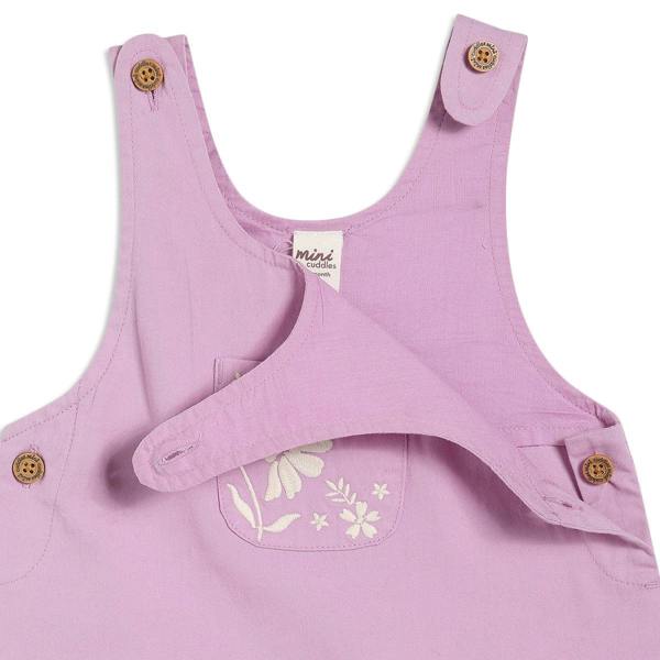 Mini Cuddles Baby Girls Floral 2pc Pinny Set, Multicolour