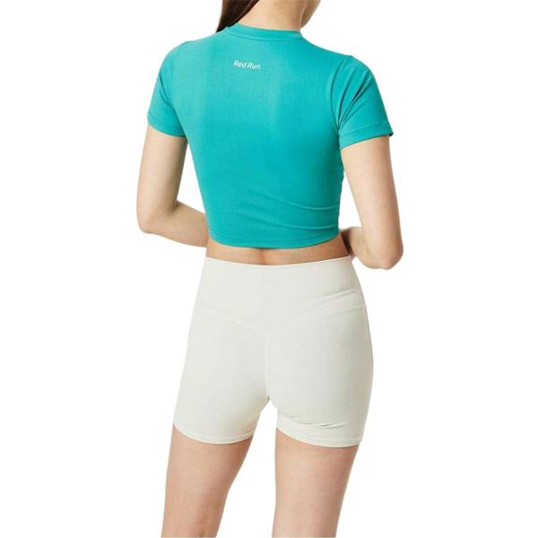 Red Run Womens/Ladies Crop Top - Earth Green - 