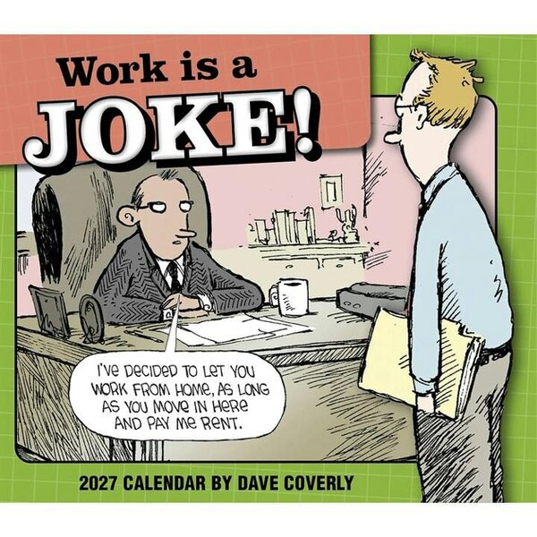 Work is a Joke Desk Calendar 2027, Desk Calendars, Day To View, Humour, Gift