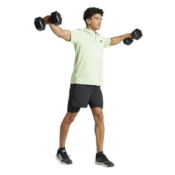Adidas Mens 2 in 1 Running Shorts - Black - 