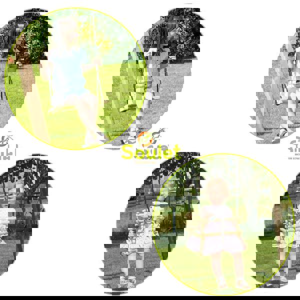 Soulet Ambre Infant & Child Double Wooden Swing Set