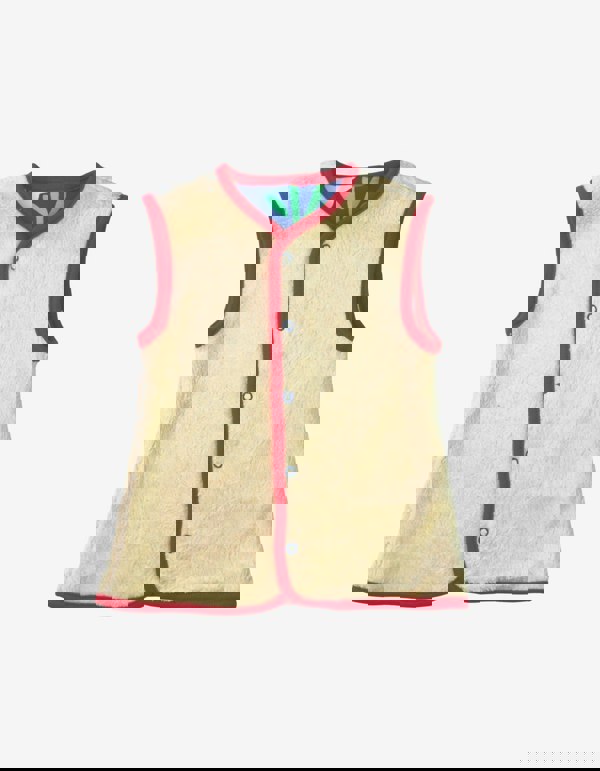 Organic Bold Floral Reversible Gilet - Toby Tiger UK Retail