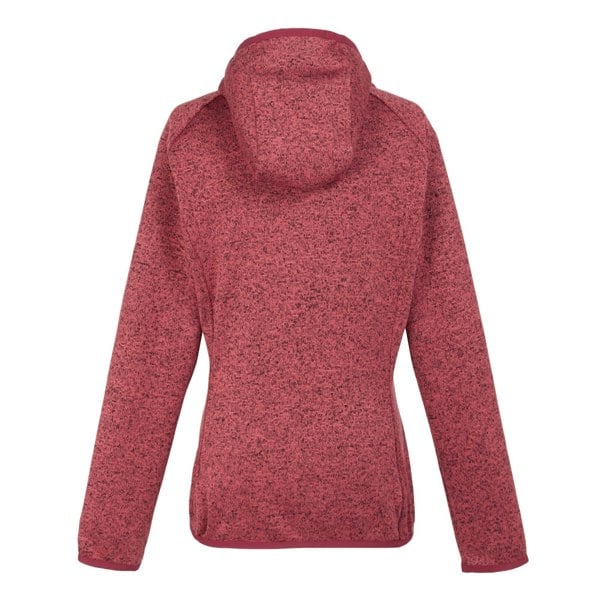 Regatta Womens/Ladies Newhill Marl Hooded Fleece Jacket - Mineral Red