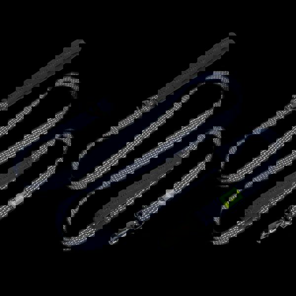 Built New York BUILT PET Large Double Handled NightSafe™ Reflective Lead - Blue