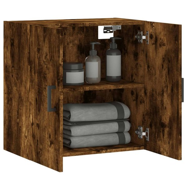 Berkfield Wall Cabinet Smoked Oak 60x31x60 cm Engineered Wood
