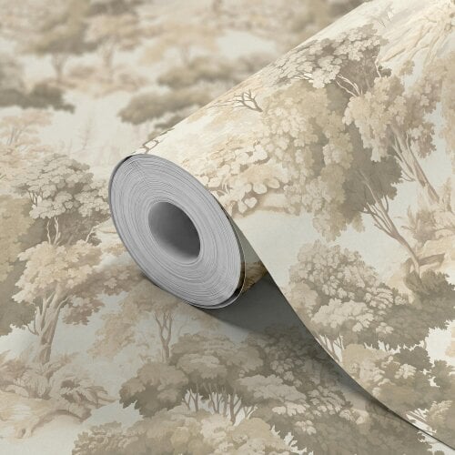Hoopla Walls Woodland Grove - Natural 10m Wallpaper