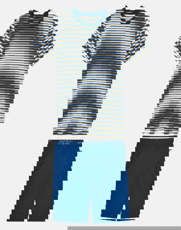 British Boxers Men's Bamboo Short Pyjama Set - Sandstone