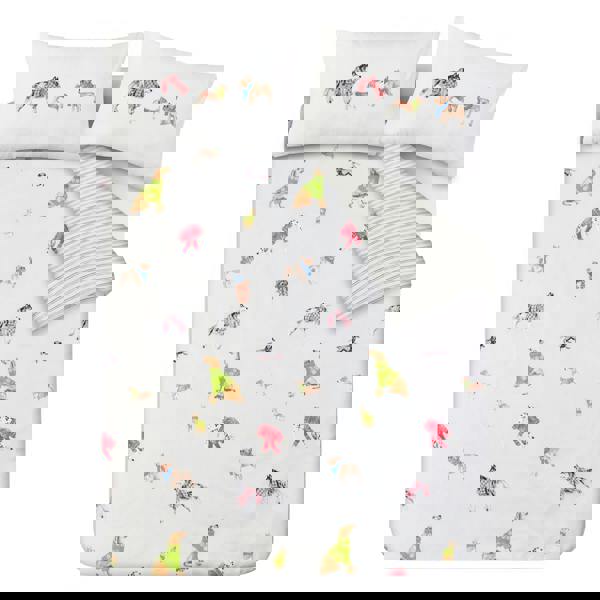 Smart Living Luxury Soft Reversible Pooches in Jumpers Duvet Cover & Pillowcases