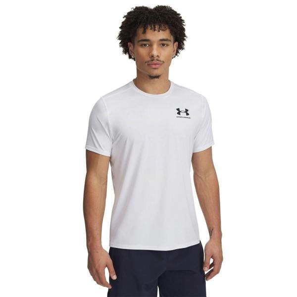 Under Armour Mens HeatGear Mesh Panel Fitted T-Shirt - White/Black - 