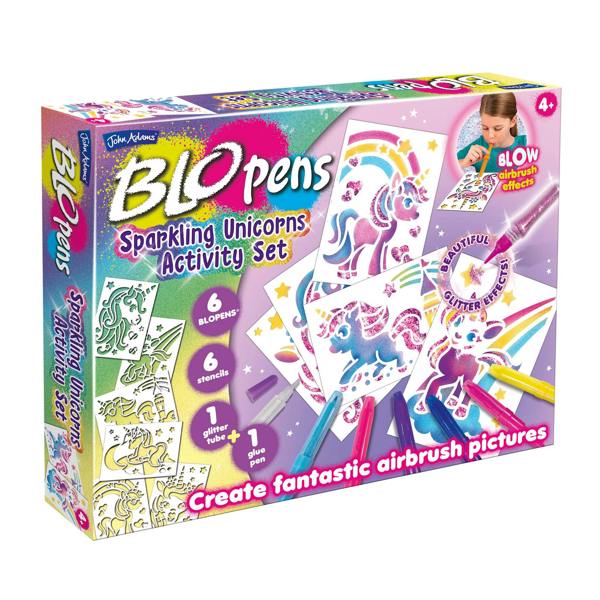 BLOPENS Sparkling Unicorns Activity Set – Glitter Fantasy Kit