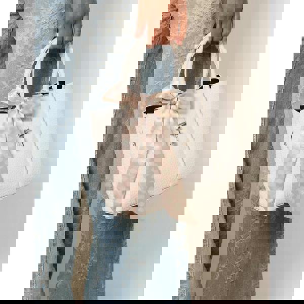 Blue Vanilla Scarf Top Handle Bag