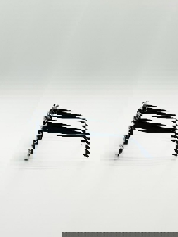 SVNX Cateye Sunglasses with Black and Silver crystals