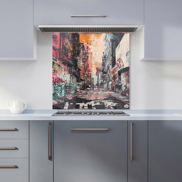 Warren Reed Urban Decay City Art Glass Kitchen Splashback - 00023