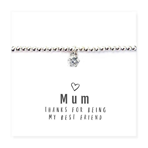 Aye Do Gifts Mum Thanks For Being My Best Friend Beaded Bracelet
