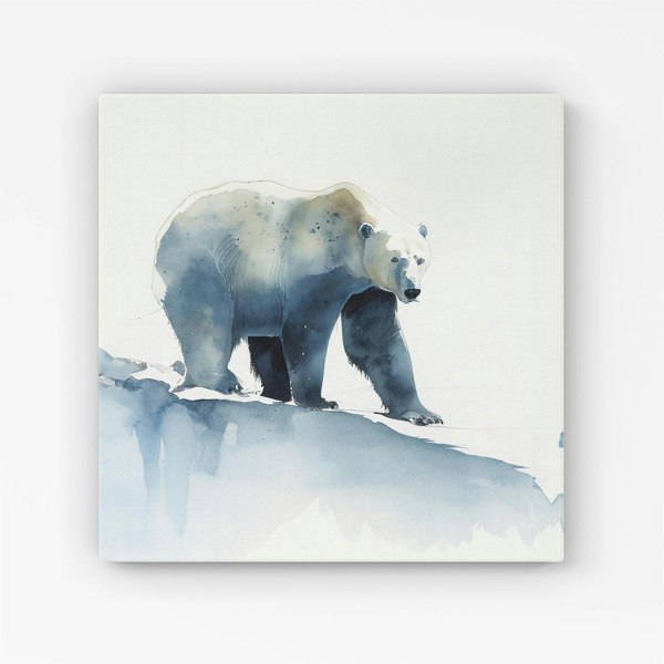 Warren Reed Polar Bear Watercolour Canvas