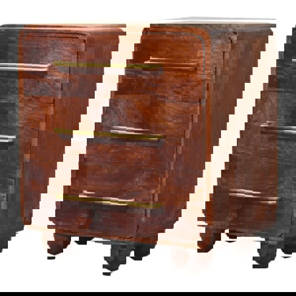 Artisan Furniture Solid Wood 3-Drawer Rounded Chest