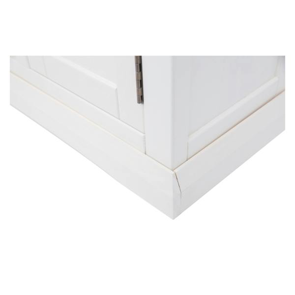 Cabinet Bits Cosenza Off White 3 Drawer 3 Door Sideboard Brass Cup Handle