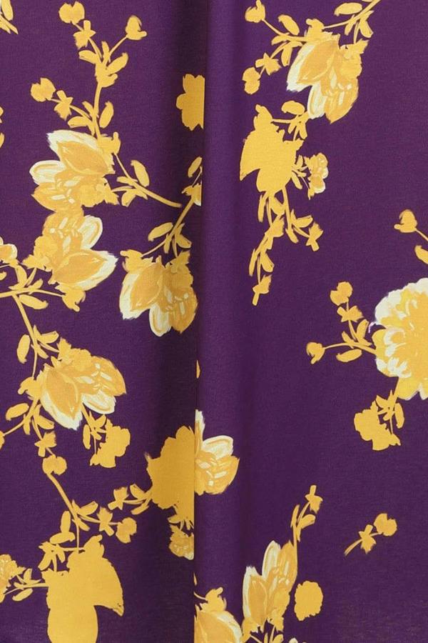 HotSquash Floral Short Sleeved Empire Line Maxi Dress