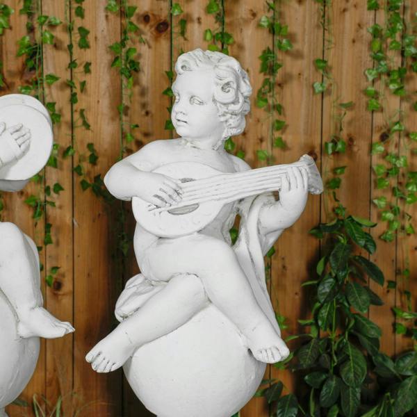 Musical Cherub Statues  