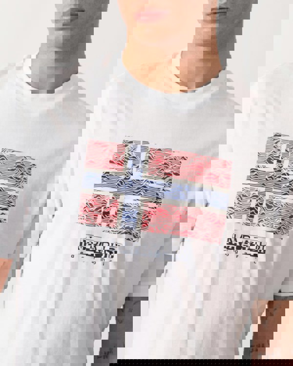 Napapijri Drapeau Mens Short Sleeve T-Shirt - Bright White 002