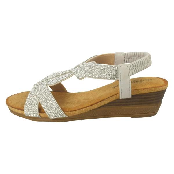 Savannah Ladies Savannah Wedge Heeled Sandals F12127