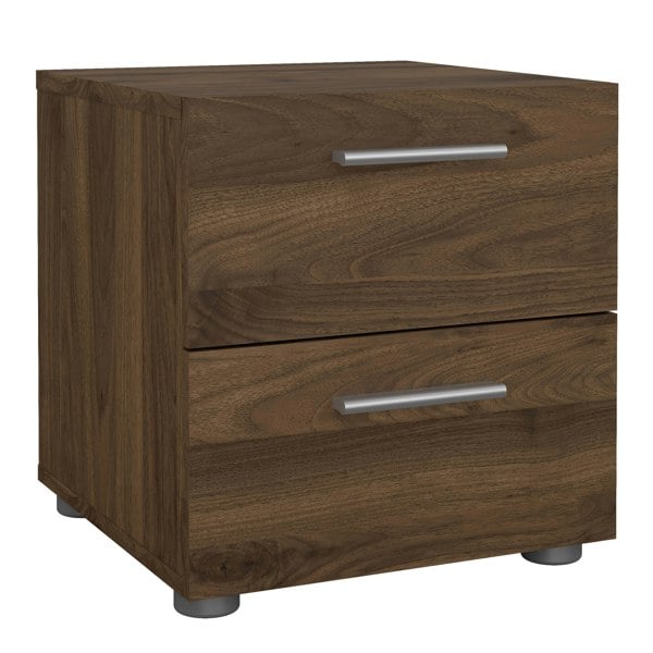 Furniture To Go Pepe Bedside 2 Drawers in Walnut