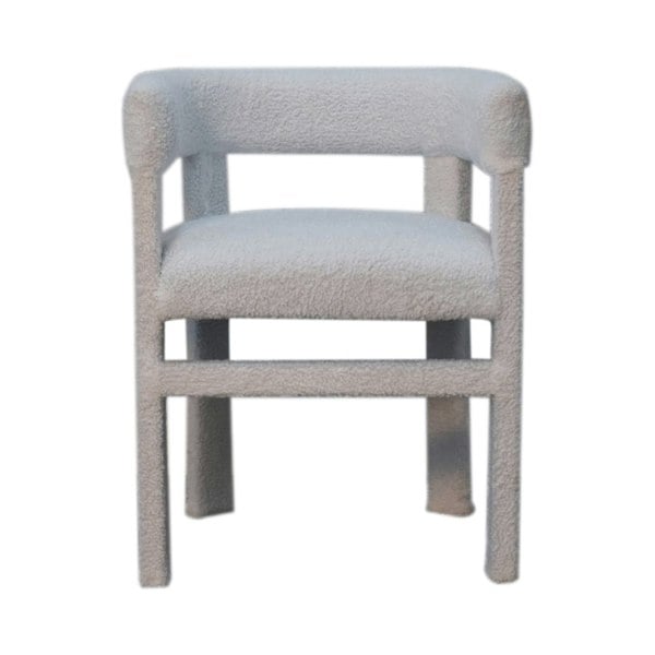 Artisan Furniture White Boucle Occasional Chair