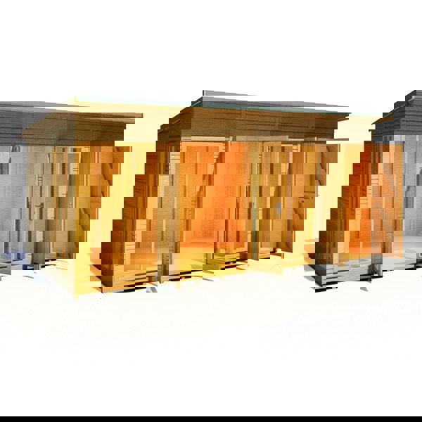 Shire Lela 16x8 Multiroom Summerhouse and Storage Shed - Best Shed