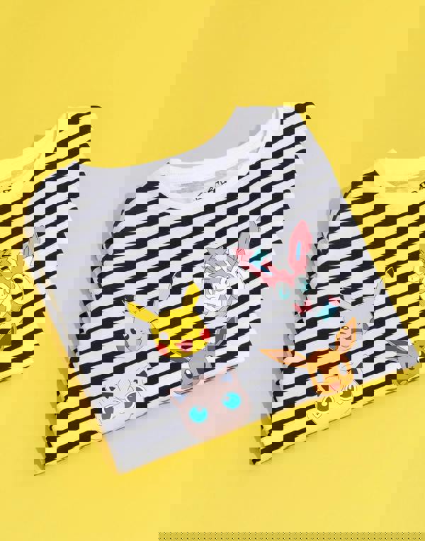 Pokemon Girls White Pikachu Short Sleeved T-Shirt