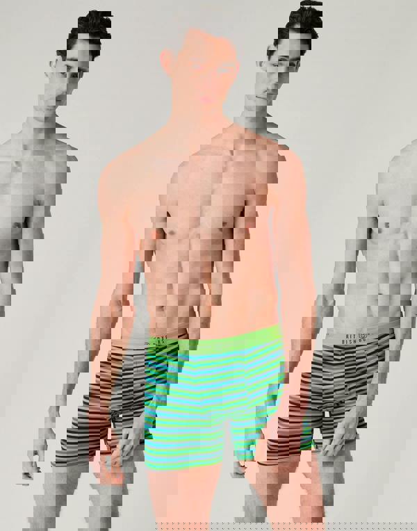 British Boxers Multipack 4 Pairs of Men's Bamboo Stretch Trunks – Electric Lime