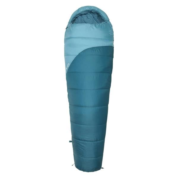 Mountain Warehouse Summit 250 Right Zip Winter Mummy Sleeping Bag - Petrol