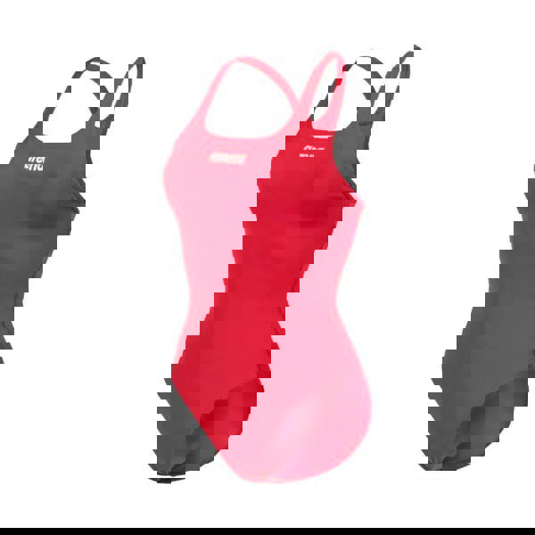 Red Arena Team Swim Pro Solid swimsuit with logo and thin straps