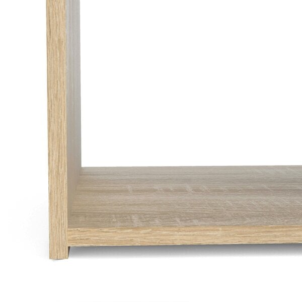 Wyld Haus Berlin Oak Effect 1 Drawer Open Shelf Bedside Table