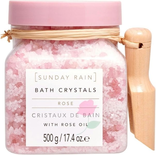 Sunday Rain Rose Bath Crystals 500g