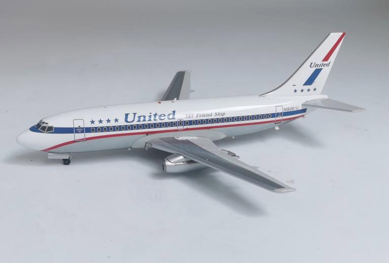 MCSlots United Airlines Boeing 737-222 N9061U With Stand 1:200 Inflight200 IF732US1022P