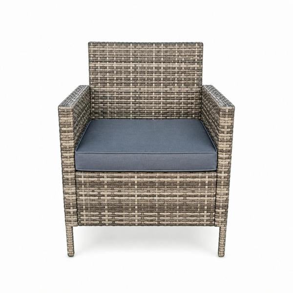 Amazon Rattan Fire Pit Dining Set - Round Table with 6 Chairs