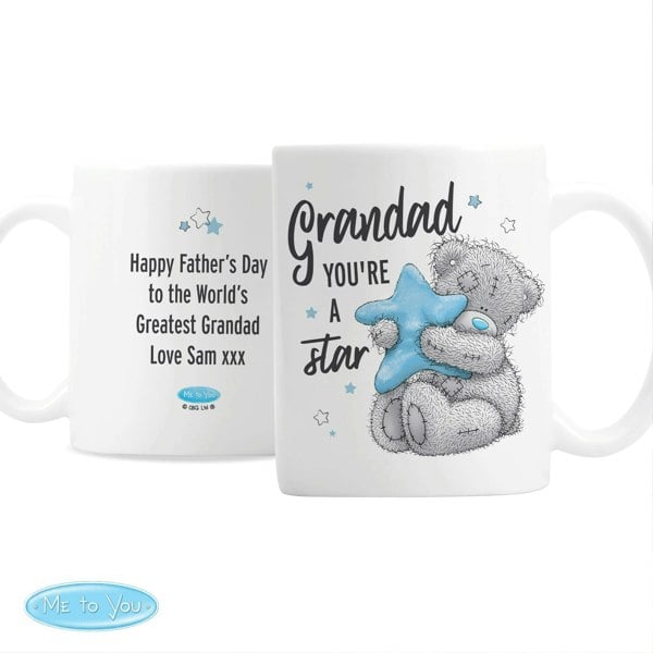 Personalised Memento Company Personalised Me To You Grandad You're A Star Mug