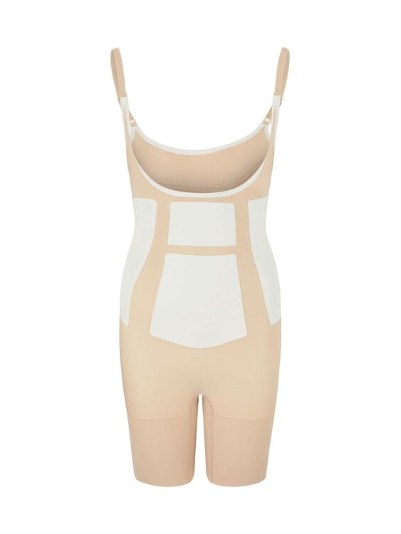 Perky Pear 360Sculpt™- Open bust Bodysuit-BEIGE