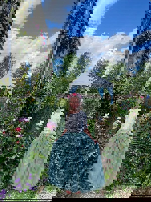 Felicity Set Sage Green modelled by young girl