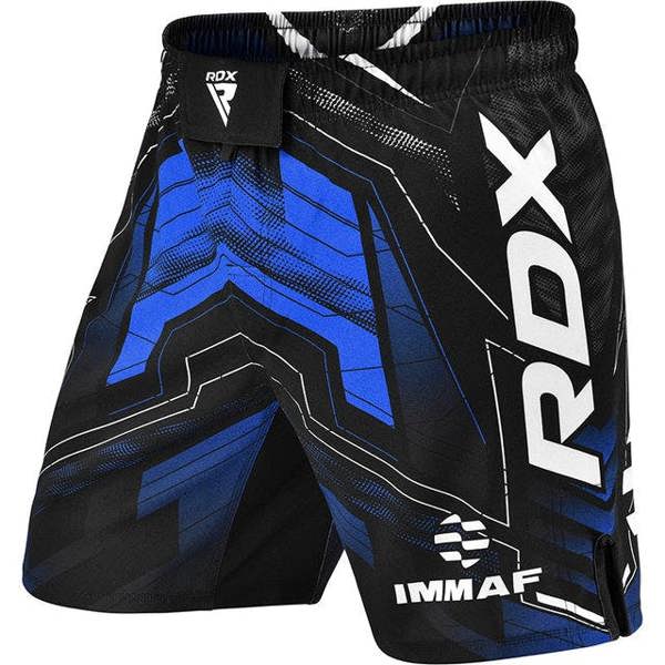 RDX Sports MMA SHORTS IMMAF-1-BLUE
