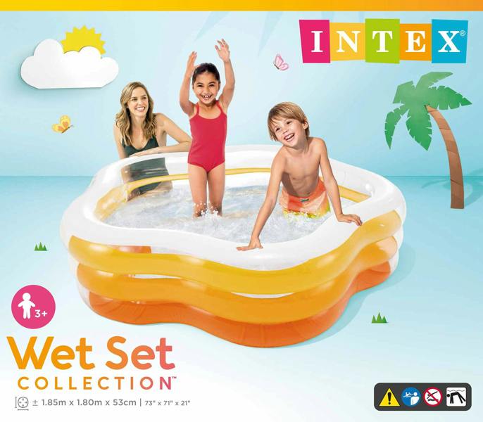 INTEX 73" x 71" Summer Colours Swim Centerª Pool