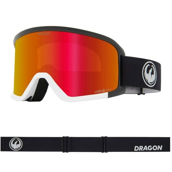 Dragon DX3 PLUS OTG - Nouveau Black with Lumalens Red Ionized & Lumalens Dark Smoke Lens