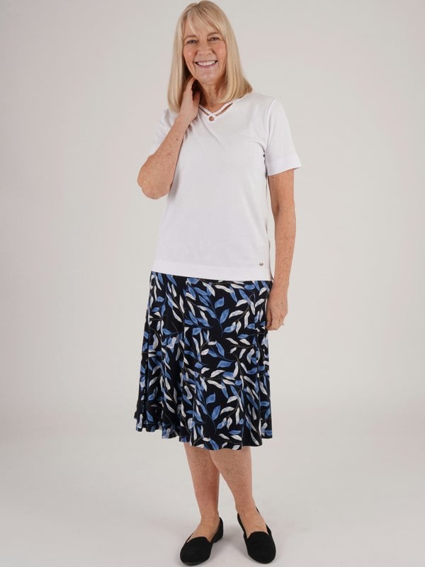 TIGI-Wear Lily Print 6 Panel Skirt-short