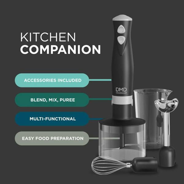 DMD Collective Hand Blender with Accessories – 3-in-1 Stick Blender Set