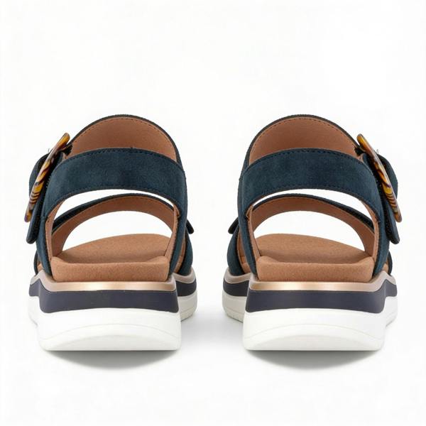 Remonte D1J62 Ankle Strap Sandals in Blue