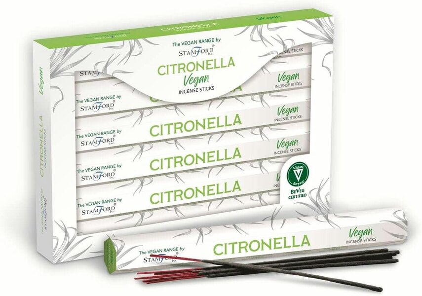 Stamford Vegan Citronella Incense Sticks, 6 packs, 120 sticks