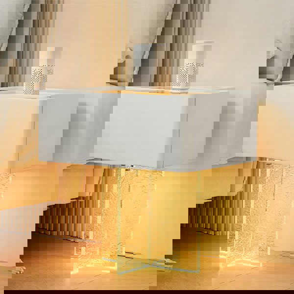 Rit Concept Gibbons Bedside Table With Storage & Light Strip