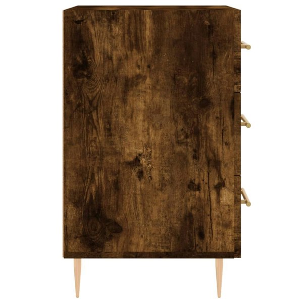 Berkfield Bedside Cabinet Smoked Oak 40x40x66 cm Engineered Wood