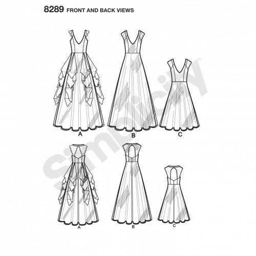 Simplicity Sewing Pattern 8289, Dresses for Women, D5 (4-6-8-10-12) - Intermediate